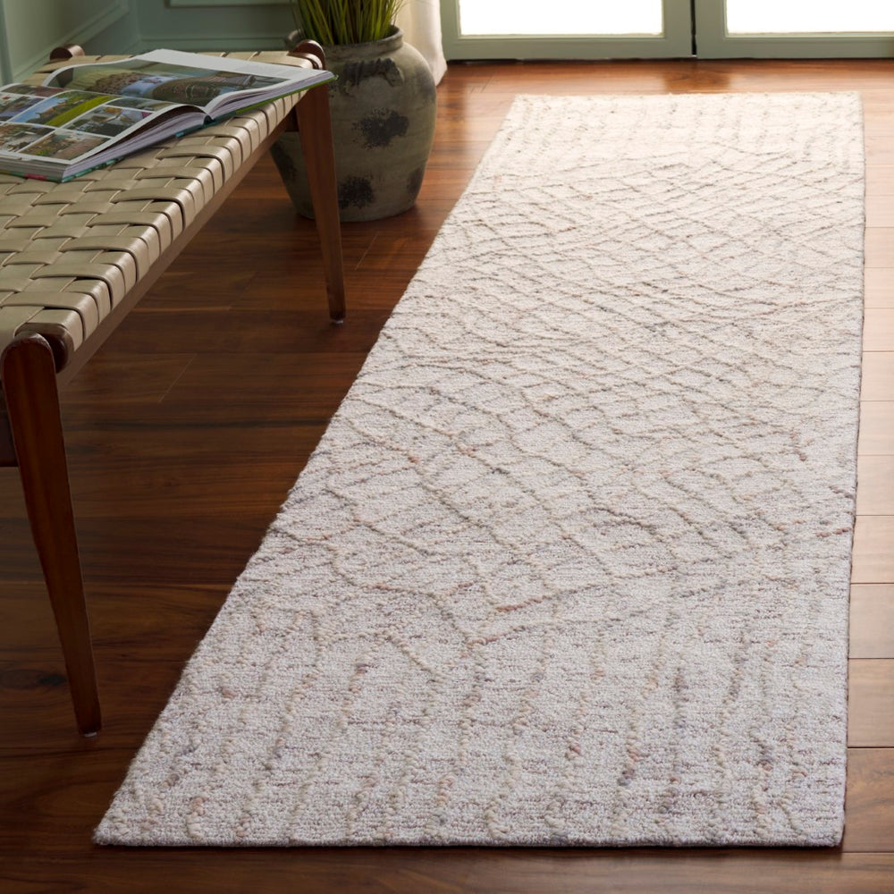 Safavieh Ebony Hand Tufted Modern Area Rug – Elegant Wool & Cotton Blend For Contemporary Home Décor Beige ,Grey 80% Wool,20% Cotton Ebn534b-6