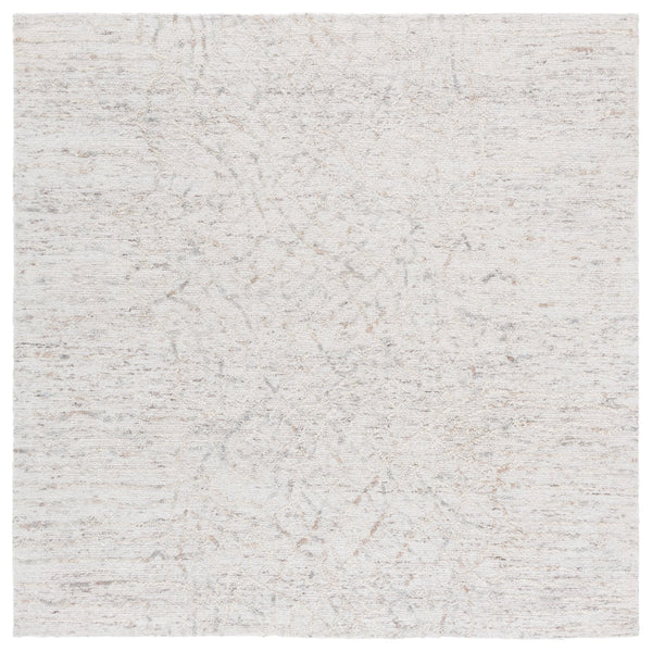 Safavieh Ebony Handcrafted Runner Area Rug - Modern Elegance For Hallways With Soft Wool-cotton Blend Beige ,Grey 80% Wool,20% Cotton Ebn534b-6sq