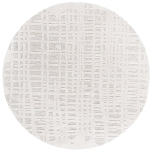 Safavieh Ebony Hand-tufted Runner Rug - Luxurious Modern Design With Abstract Patterns For Any Space Ivory ,Grey 80% Wool,20% Cotton Ebn535a-6r