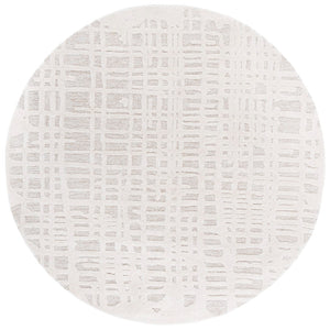 Safavieh Ebony Area Rug: Hand-tufted Wool And Cotton Blend, Luxurious Softness For Modern Home Décor Ivory ,Grey 80% Wool,20% Cotton Ebn535a-4