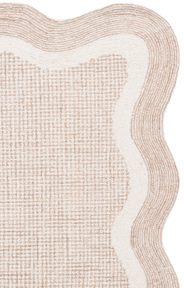 Safavieh Ebony Hand-Tufted 9X12 Ivory Beige Wool-Cotton Rug — Low-Profile 3/8" Pile, Neutral Modern Texture EBN536A-9