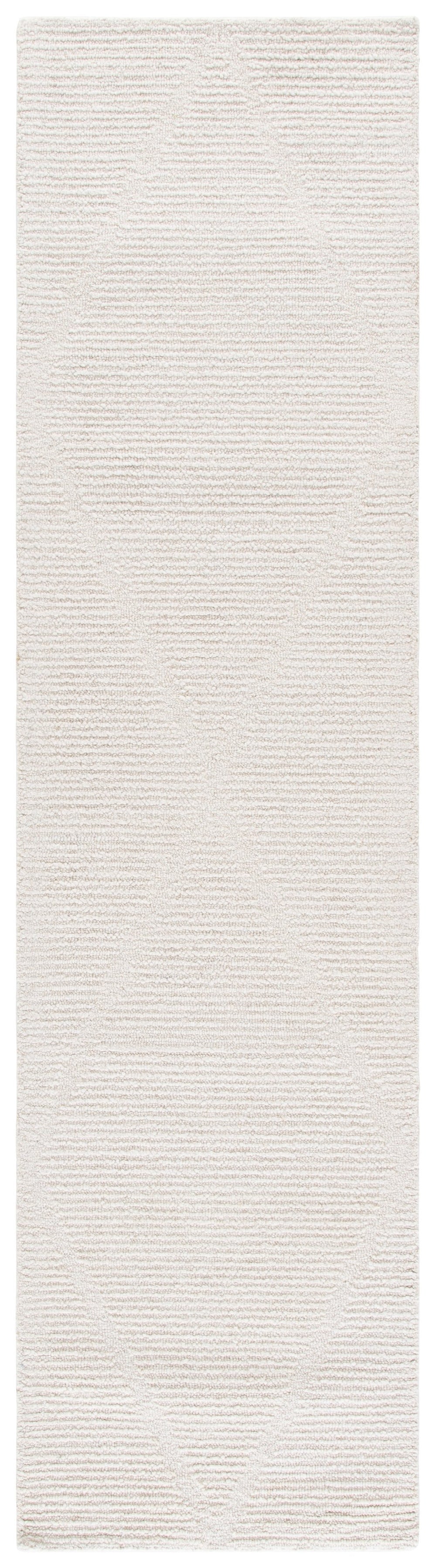 Safavieh Ebony Ivory Hand-Tufted 8X10 Wool-Cotton Rug — Low-Profile 3/8" Pile, Neutral Solid For Modern Homes EBN539A-8