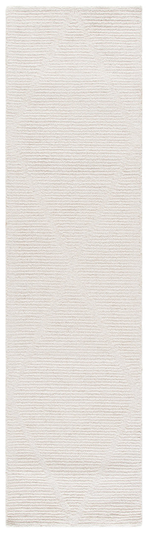 Safavieh Ebony Ivory Hand-Tufted 8X10 Wool-Cotton Rug — Low-Profile 3/8" Pile, Neutral Solid For Modern Homes EBN539A-8