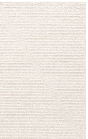 Safavieh Ebony Ivory Hand-Tufted 8X10 Wool-Cotton Rug — Low-Profile 3/8" Pile, Neutral Solid For Modern Homes EBN539A-8