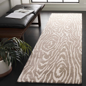 Safavieh Ebony Modern Hand-tufted Area Rug – Elegant Runner For Hallways, Entryways, And Home Decor Luxury Grey ,Ivory 80% Wool,20% Cotton Ebn550f-28