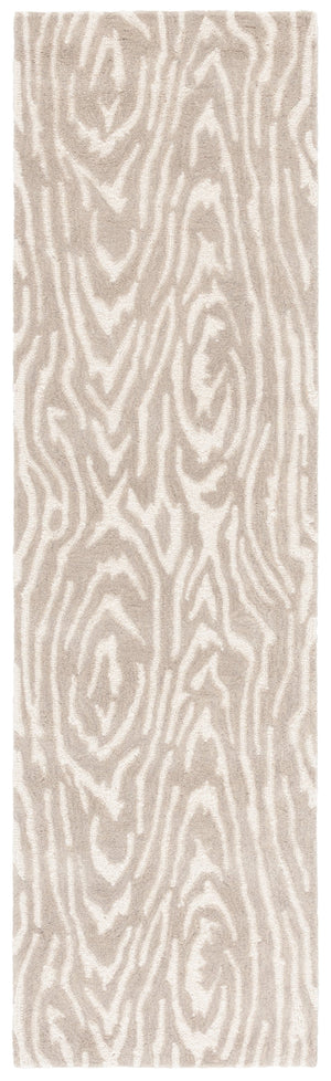 Safavieh Ebony Modern Hand-tufted Area Rug – Elegant Runner For Hallways, Entryways, And Home Decor Luxury Grey ,Ivory 80% Wool,20% Cotton Ebn550f-28