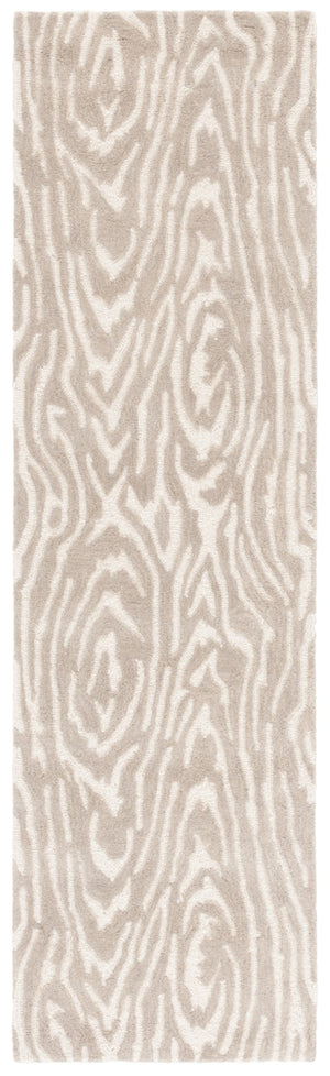 Safavieh Ebony Hand-tufted Area Rug: Luxurious Wool Blend, Modern Design, Perfect For Home Decor Elegance Grey ,Ivory 80% Wool,20% Cotton Ebn550f-8