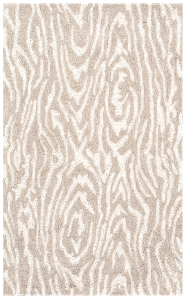 Safavieh Ebony Hand-tufted Area Rug: Luxurious Wool Blend, Modern Design, Perfect For Home Decor Elegance Grey ,Ivory 80% Wool,20% Cotton Ebn550f-8