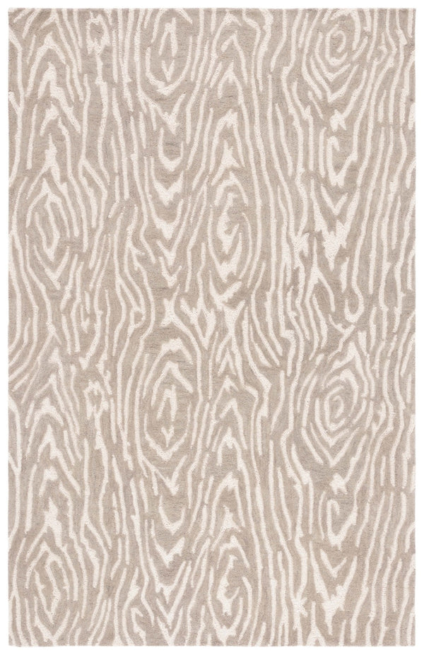 Safavieh Ebony Hand-tufted Area Rug: Luxurious Wool Blend, Modern Design, Perfect For Home Decor Elegance Grey ,Ivory 80% Wool,20% Cotton Ebn550f-8