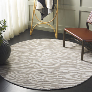 Safavieh Ebony Modern Hand-tufted Area Rug – Elegant Runner For Hallways, Entryways, And Home Decor Luxury Grey ,Ivory 80% Wool,20% Cotton Ebn550f-6r