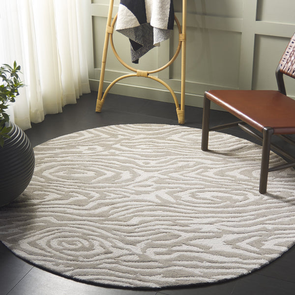 Safavieh Ebony Modern Hand-tufted Area Rug – Elegant Runner For Hallways, Entryways, And Home Decor Luxury Grey ,Ivory 80% Wool,20% Cotton Ebn550f-6r