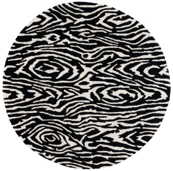 Safavieh Ebony Modern Hand-tufted Area Rug – Elegant Runner For Hallways, Entryways, And Home Decor Luxury Black ,Ivory 80% Wool,20% Cotton Ebn550z-6r