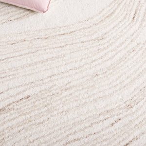 Safavieh Ebony Hand Tufted Runner Rug - Luxurious Ivory And Beige Design For Modern Home Décor Elegance Ivory ,Beige 80% Wool,20% Cotton Ebn551a-5