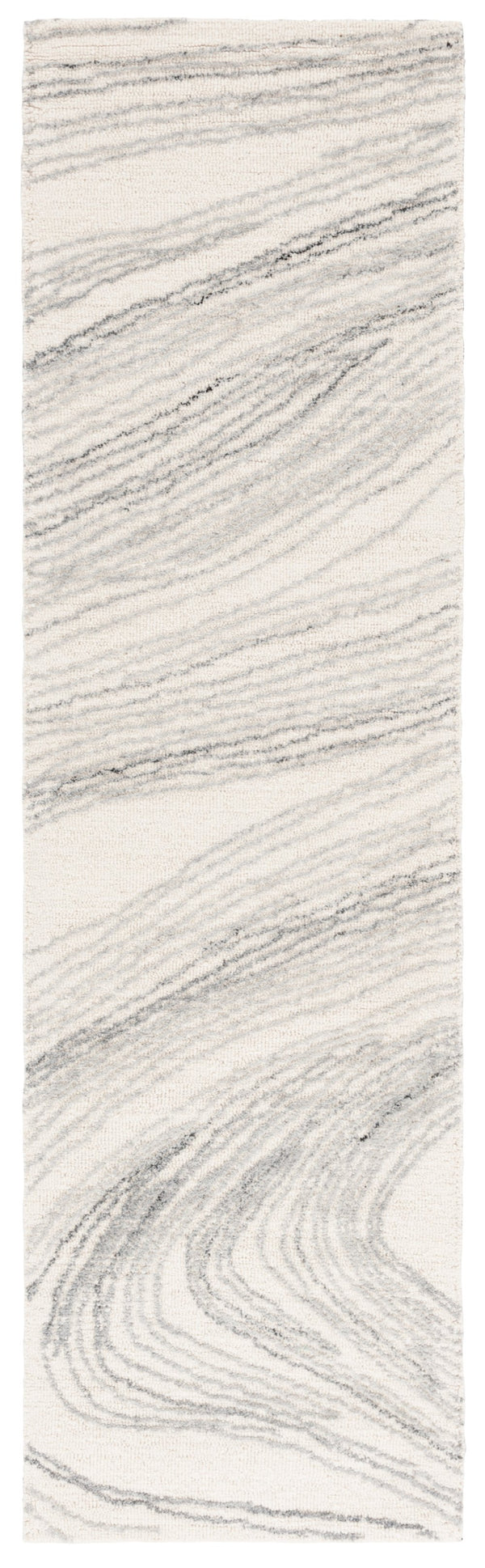 Safavieh Ebony Hand Tufted Runner Rug - Luxurious Ivory And Beige Design For Modern Home Décor Elegance Ivory ,Grey 80% Wool,20% Cotton Ebn551f-28