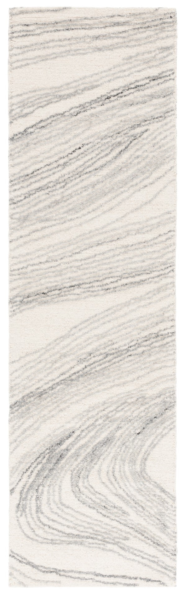 Safavieh Ebony Modern Area Rug - Hand-tufted Luxury Craftsmanship For Sophisticated Home Décor And Comfort Ivory ,Grey 80% Wool,20% Cotton Ebn551f-4