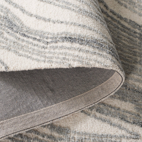 Safavieh Ebony Hand Tufted Runner Rug - Luxurious Ivory And Beige Design For Modern Home Décor Elegance Ivory ,Grey 80% Wool,20% Cotton Ebn551f-5