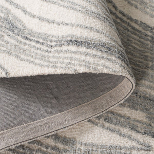 Safavieh Ebony Modern Area Rug - Hand-tufted Luxury Craftsmanship For Sophisticated Home Décor And Comfort Ivory ,Grey 80% Wool,20% Cotton Ebn551f-4