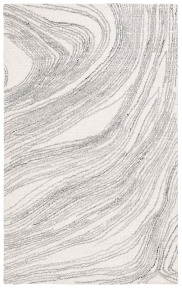 Safavieh Ebony Hand Tufted Runner Rug - Luxurious Ivory And Beige Design For Modern Home Décor Elegance Ivory ,Grey 80% Wool,20% Cotton Ebn551f-5