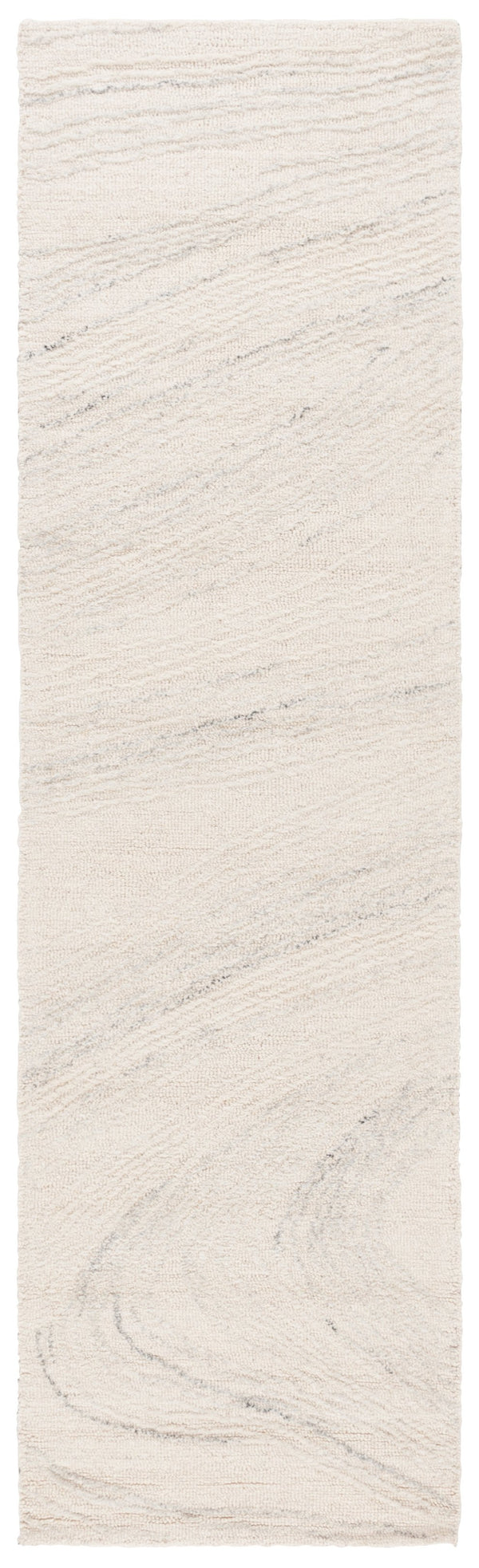 Safavieh Ebony Hand Tufted Runner Rug - Luxurious Ivory And Beige Design For Modern Home Décor Elegance Ivory ,Light Grey 80% Wool,20% Cotton Ebn551g-28