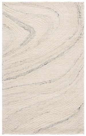 Safavieh Ebony Modern Area Rug - Hand-tufted Luxury Craftsmanship For Sophisticated Home Décor And Comfort Ivory ,Light Grey 80% Wool,20% Cotton Ebn551g-4