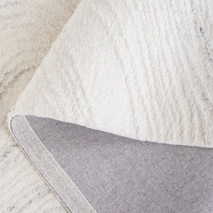 Safavieh Ebony Modern Area Rug - Hand-tufted Luxury Craftsmanship For Sophisticated Home Décor And Comfort Ivory ,Light Grey 80% Wool,20% Cotton Ebn551g-4