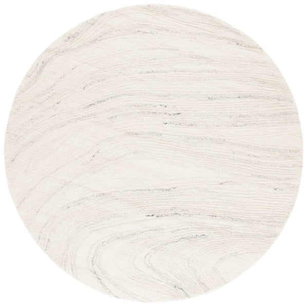 Safavieh Ebony Modern Area Rug - Hand-tufted Luxury Craftsmanship For Sophisticated Home Décor And Comfort Ivory ,Light Grey 80% Wool,20% Cotton Ebn551g-4
