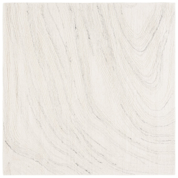 Safavieh Ebony Hand Tufted Runner Rug - Luxurious Ivory And Beige Design For Modern Home Décor Elegance Ivory ,Light Grey 80% Wool,20% Cotton Ebn551g-6sq