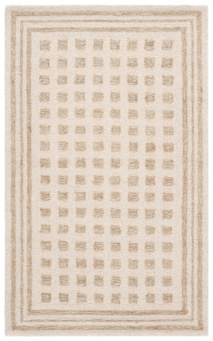 Safavieh Ebony Hand-tufted Area Rug - Luxurious Comfort & Elegant Design For Any Space, Eco-friendly Craftsmanship Ivory ,Beige 50% Wool 30% Jute 20% Cotton Ebn604a-9