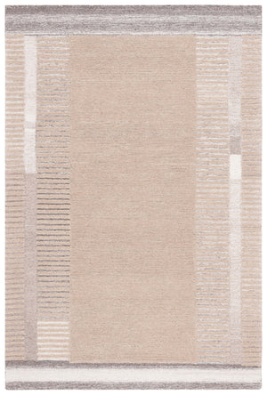 Safavieh Ebony Hand-tufted Beige/Ivory Area Rug 6' X 9' – Artisan Quality, Luxurious Softness, Timeless Elegance Beige ,Ivory 80% Wool 20% Cotton Ebn607b-6