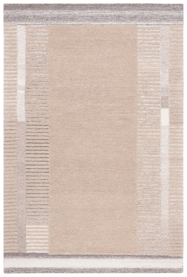 Safavieh Ebony Hand-tufted Beige/Ivory Area Rug 6' X 9' – Artisan Quality, Luxurious Softness, Timeless Elegance Beige ,Ivory 80% Wool 20% Cotton Ebn607b-6
