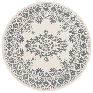 Safavieh Ebony Hand Tufted Wool Round Rug Oriental Pattern Ivory Grey Living Room Accent EBN650A-6R