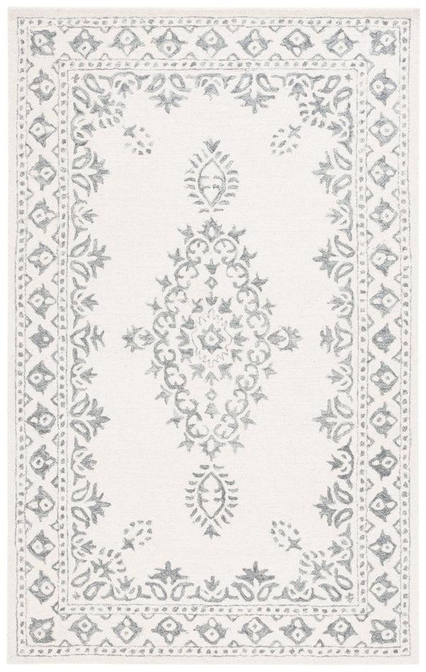 Safavieh Ebony Hand-Tufted Wool Blend Oriental Area Rug Ivory Grey Traditional Living Room EBN650A-6