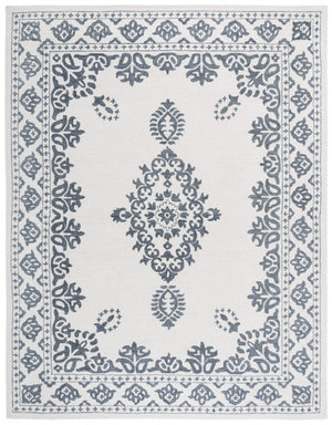 Safavieh Ebony Hand Tufted Wool Oriental Area Rug Ivory Grey Classic Pattern for Living Room EBN650A-8