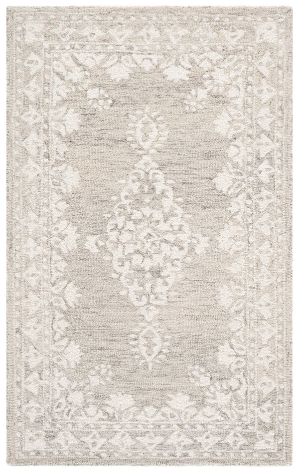 Safavieh Ebony Hand-Tufted Wool Oriental Accent Rug Grey Ivory Traditional Refined Decor EBN650F-3