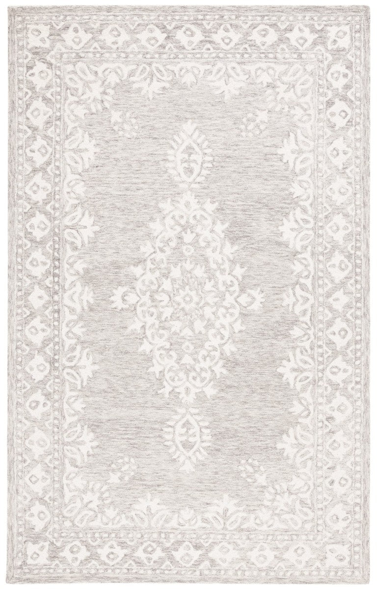 Safavieh Ebony Hand-Tufted Wool Cotton Oriental Area Rug Grey Ivory Living Room Accent EBN650F-6