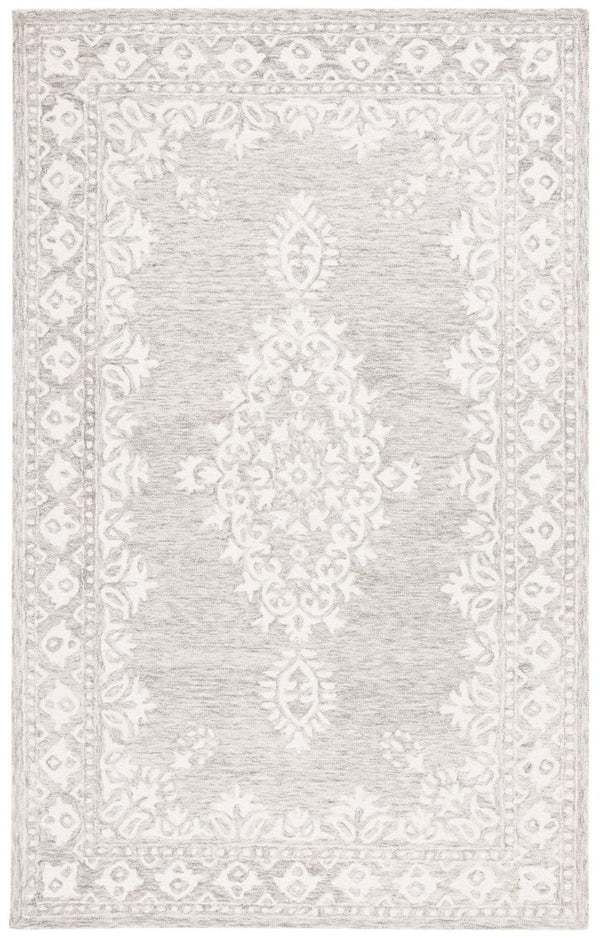 Safavieh Ebony Hand-Tufted Wool Cotton Oriental Area Rug Grey Ivory Living Room Accent EBN650F-6