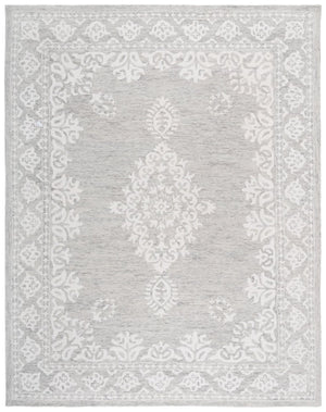 Safavieh Ebony Hand-Tufted Wool Oriental Area Rug Grey Ivory Traditional Living Room Floor EBN650F-8