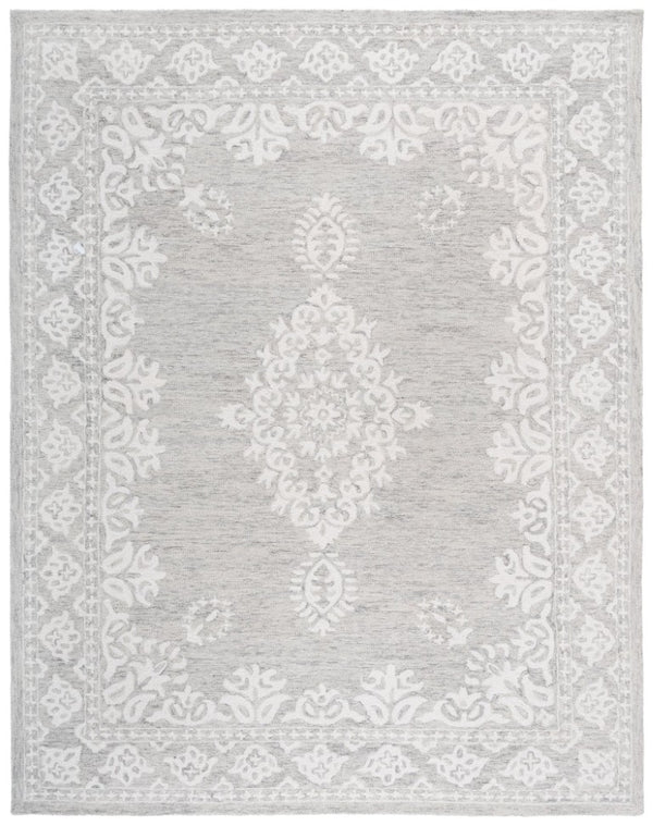Safavieh Ebony Hand-Tufted Wool Oriental Area Rug Grey Ivory Traditional Living Room Floor EBN650F-8