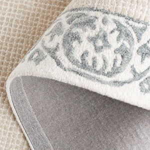 Safavieh Ebony Hand-Tufted Wool Oriental Area Rug Ivory Grey Classic Pattern for Living Room EBN654A-6