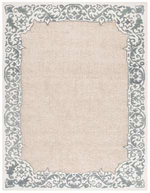 Safavieh Ebony Hand Tufted Wool Cotton Oriental Area Rug Ivory Grey Tones for Living Room EBN654A-8