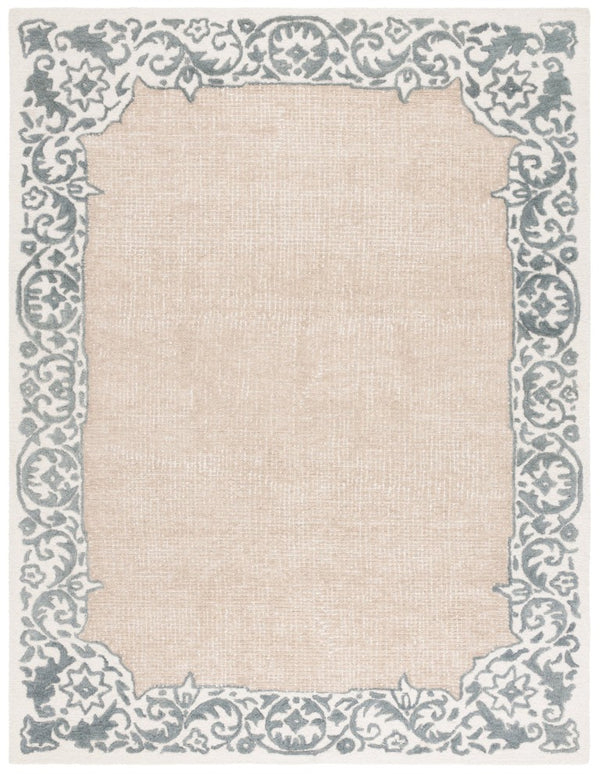 Safavieh Ebony Hand Tufted Wool Cotton Oriental Area Rug Ivory Grey Tones for Living Room EBN654A-8