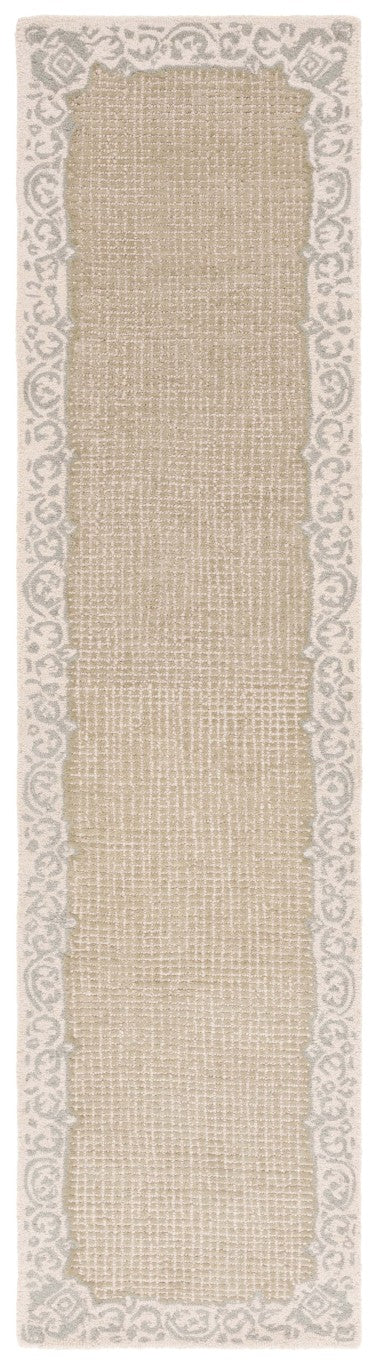 Safavieh Ebony Hand Tufted Wool Oriental Runner Rug Beige Sage Hallway Entryway Accent EBN654B-29