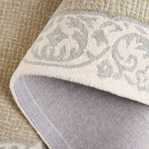 Safavieh Ebony Hand-Tufted Wool Oriental Rug Beige Green Intricate Pattern for Living Room EBN654B-5