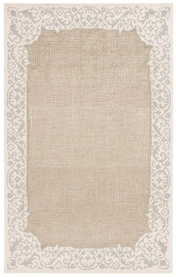 Safavieh Ebony Hand-Tufted Wool Blend Oriental Area Rug Beige Green Low Pile Living Room EBN654B-6