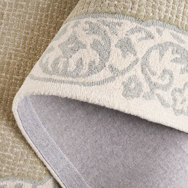 Safavieh Ebony Hand-Tufted Wool Blend Oriental Area Rug Beige Green Low Pile Living Room EBN654B-6