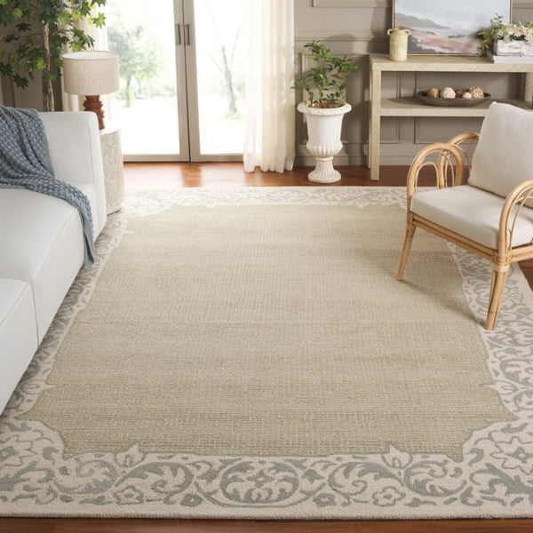 Safavieh Ebony Hand Tufted Wool Oriental Area Rug Artisan Crafted for Living and Dining Rooms EBN654B-8