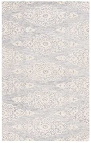 Safavieh Ebony Hand Tufted Wool Transitional Oriental Area Rug in Ivory for Living Room EBN655F-5