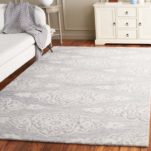 Safavieh Ebony Hand Tufted Wool Transitional Oriental Area Rug in Ivory for Living Room EBN655F-5