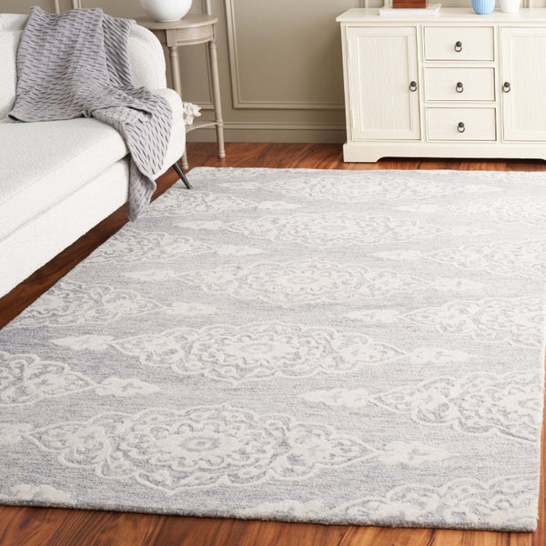 Safavieh Ebony Hand Tufted Wool Transitional Oriental Area Rug in Ivory for Living Room EBN655F-5