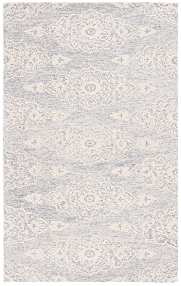 Safavieh Ebony Hand Tufted Wool Oriental Rug Ivory Grey Transitional Living Room Floor Accent EBN655F-6